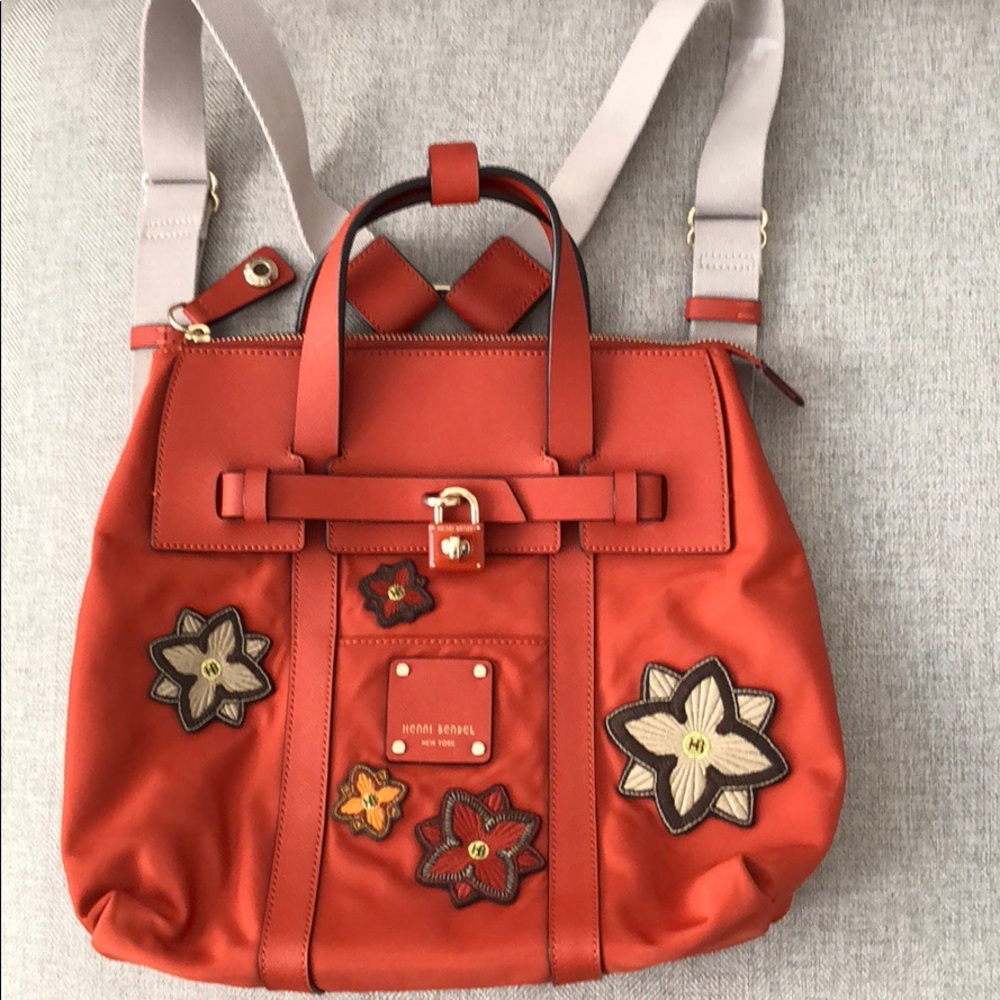 Henri bendel jetsetter mini with patches